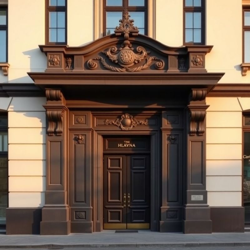 Fasáda historickej budovy na Hlavnej ulici v Trnave so zlatým nápisom